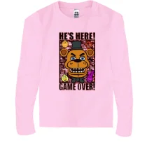 Дитячий лонгслів FNAF He`s Here - Game over